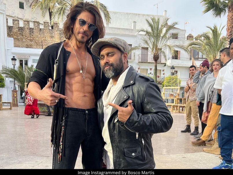 Shah Rukh Khan and Bosco Martis 