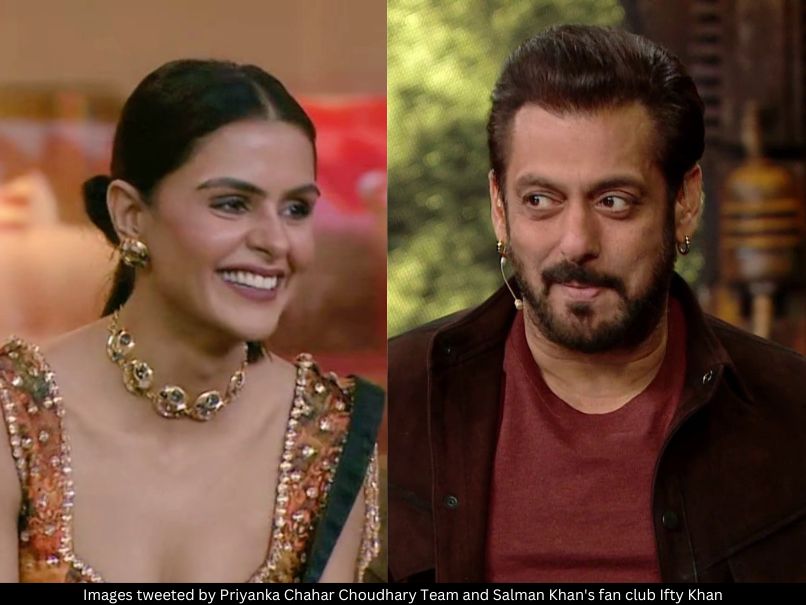 Priyanka Chahar Choudhary and Salman Khan