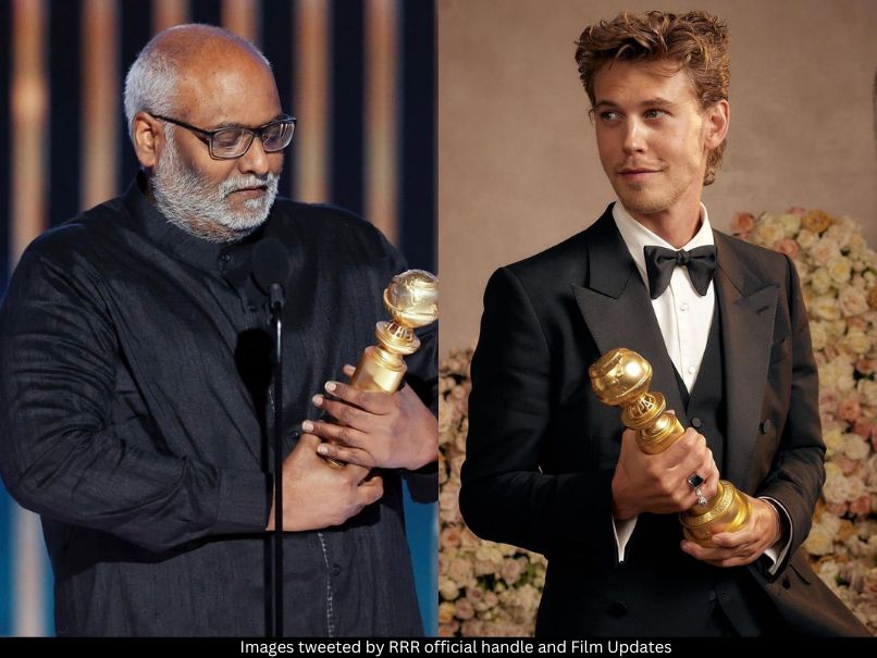 MM Keeravaani and Austin Butler pic