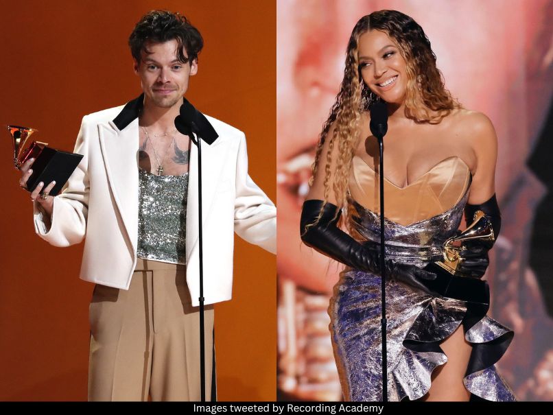 Harry Styles and Beyonce at Grammys 2023