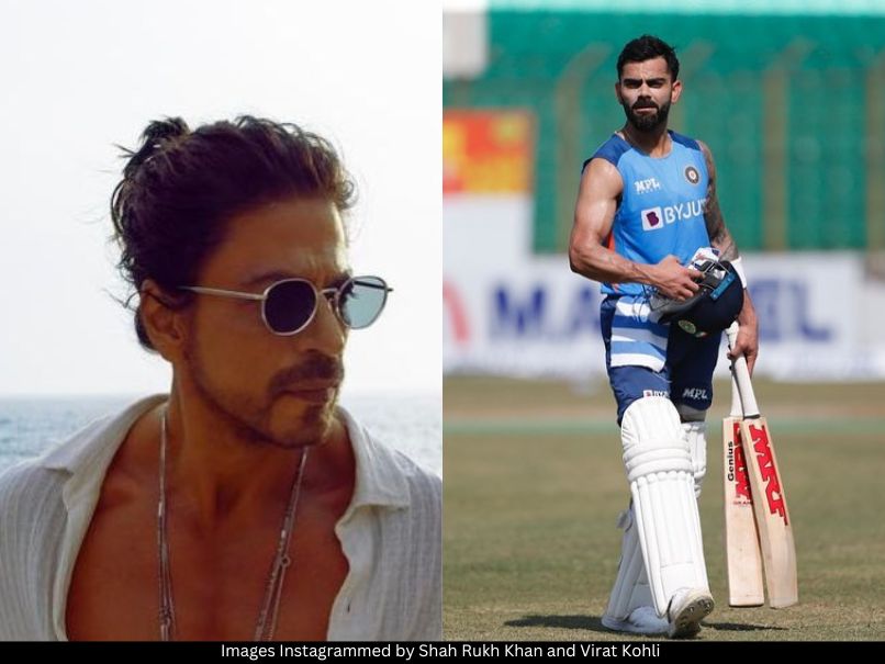 SRK and Virat Kohli 