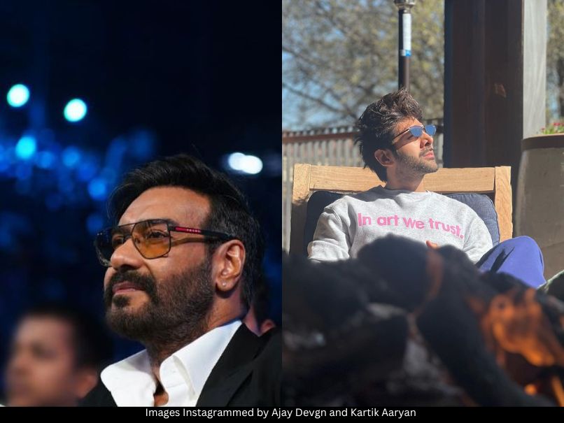 Ajay Devgn and Kartik Aaryan 