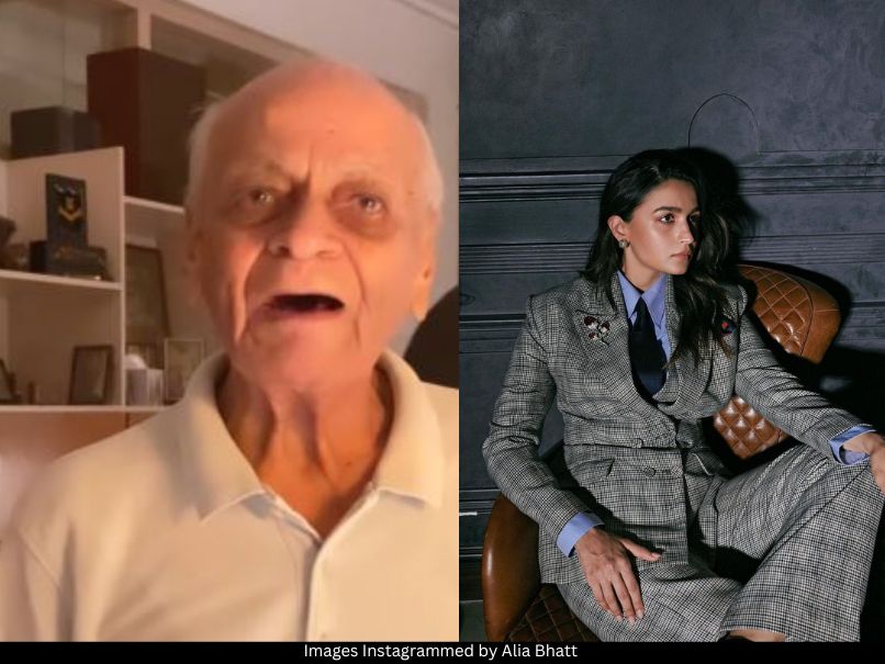 Alia Bhatt and grandfather 