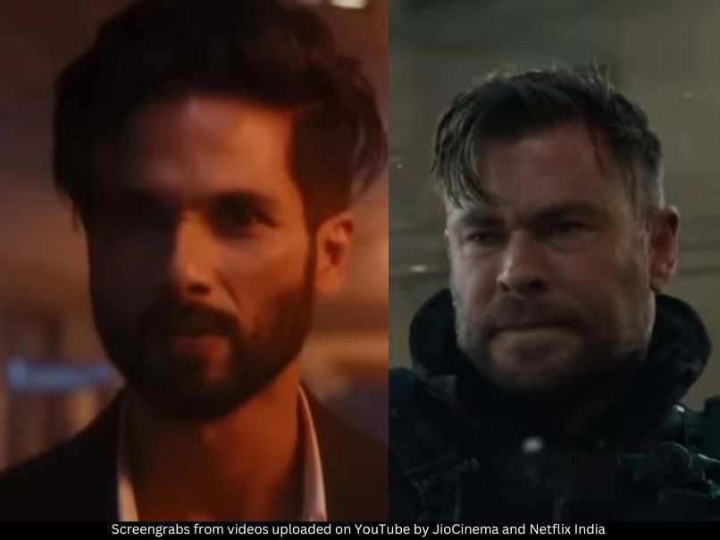 Shahid Kapoor and Chris Hemsworth 