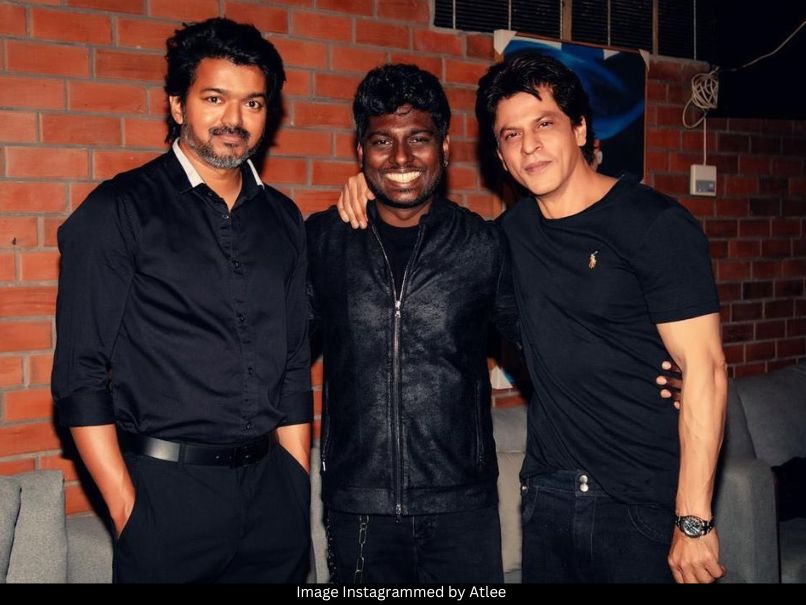 Vijay and SRK with Atlee 
