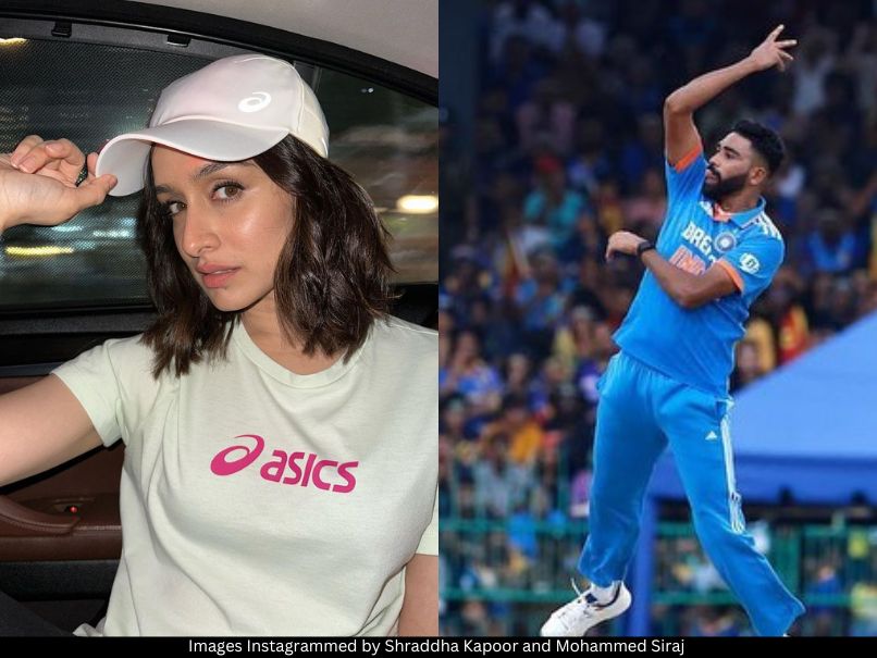 Shraddha Kapoor and Mohammed Siraj 