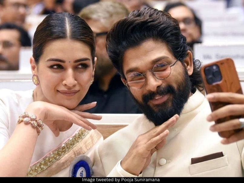Kriti Sanon and Allu Arjun 