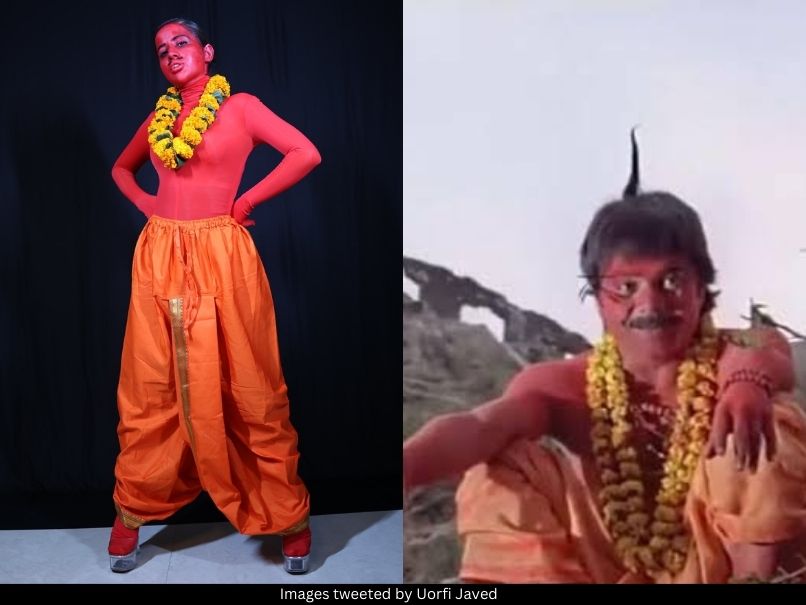 Uorfi Javed and Rajpal Yadav 