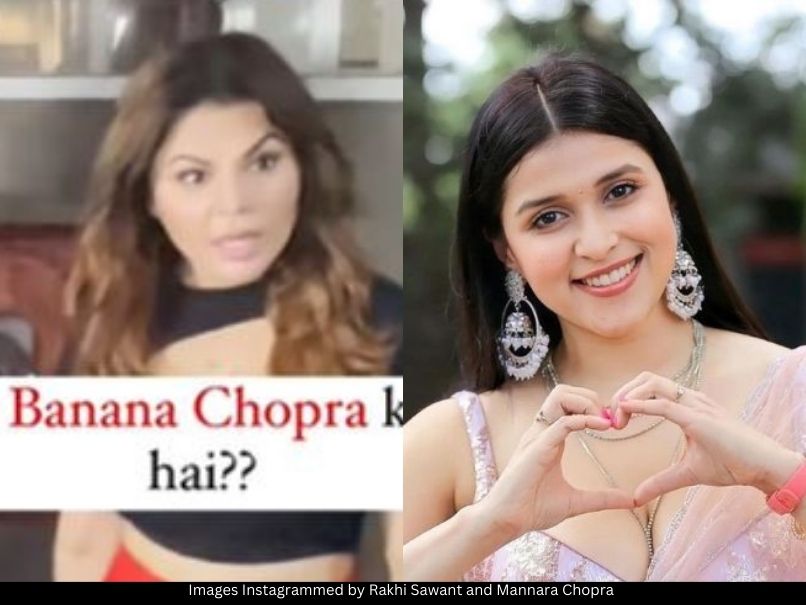 Rakhi Sawant and Mannara Chopra 