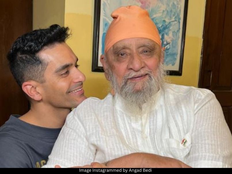 Angad Bedi and Bishan Bedi 