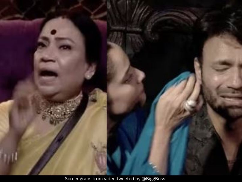 Ankita Lokhande, Vicky Jain and his mother 