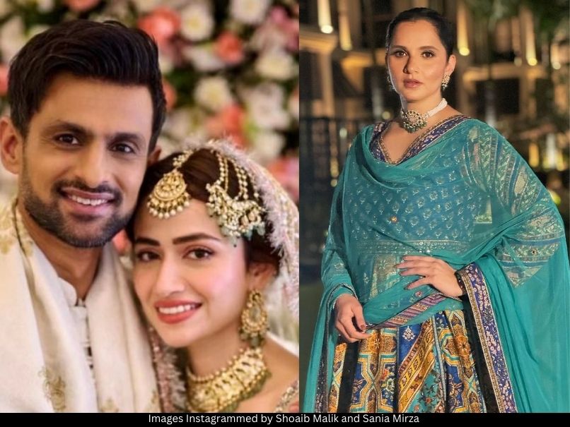 Shoaib Malik, Sana Javed and Sania Mirza 