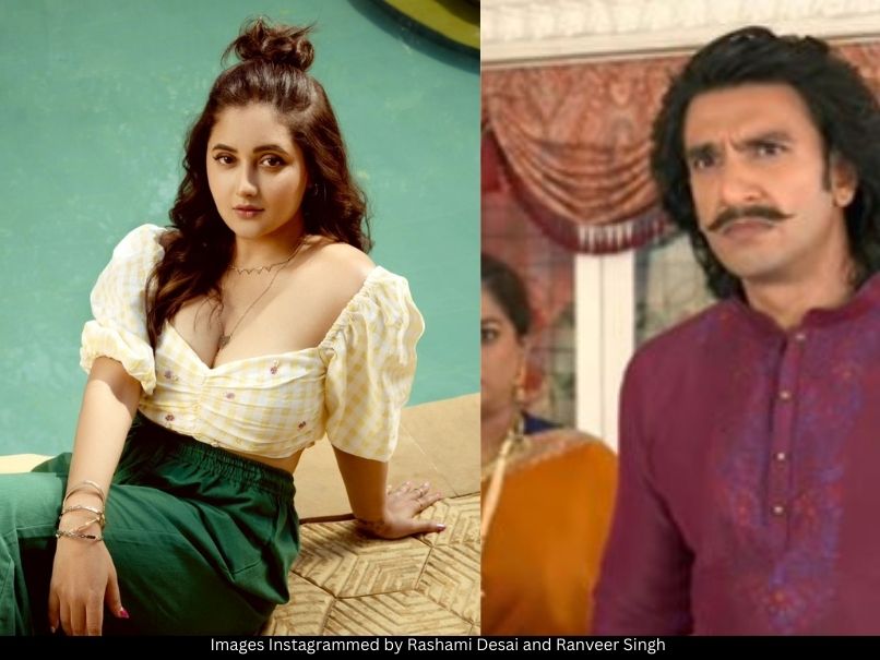 Rashami Desai and Ranveer Singh 