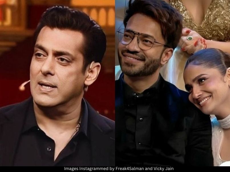 Salman Khan, Vicky Jain and Ankita Lokhande 