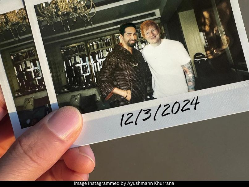 Ayushmann Khurrana and Ed Sheeran 