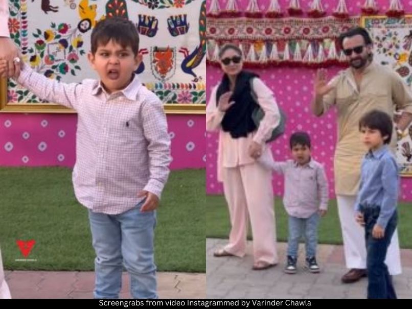 Kareena, Saif, Jeh and Taimur 