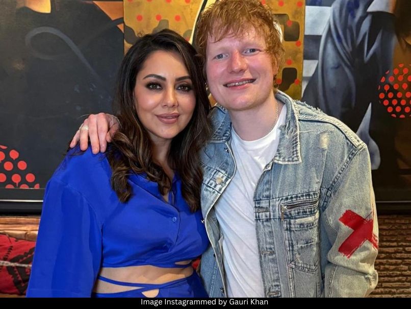 Gauri Khan and Ed Sheeran 