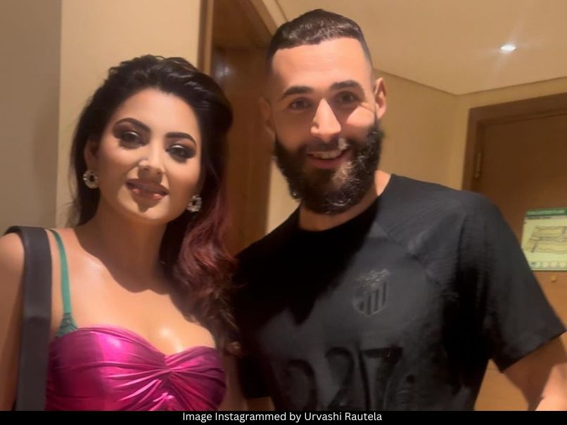 Urvashi Rautela and Karim Benzema 