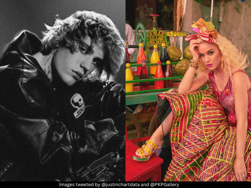 Justin Bieber and Katy Perry 