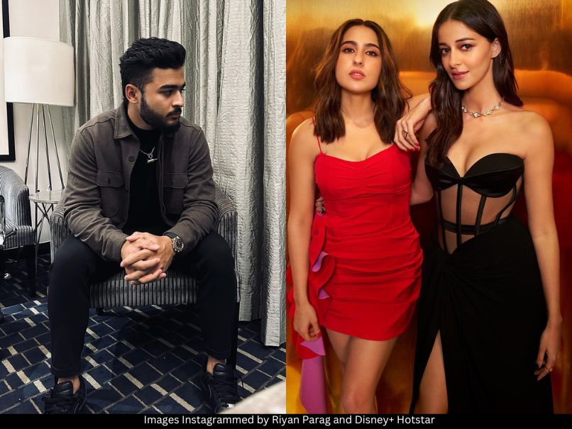 Riyan Parag, Sara Ali Khan and Ananya Panday 