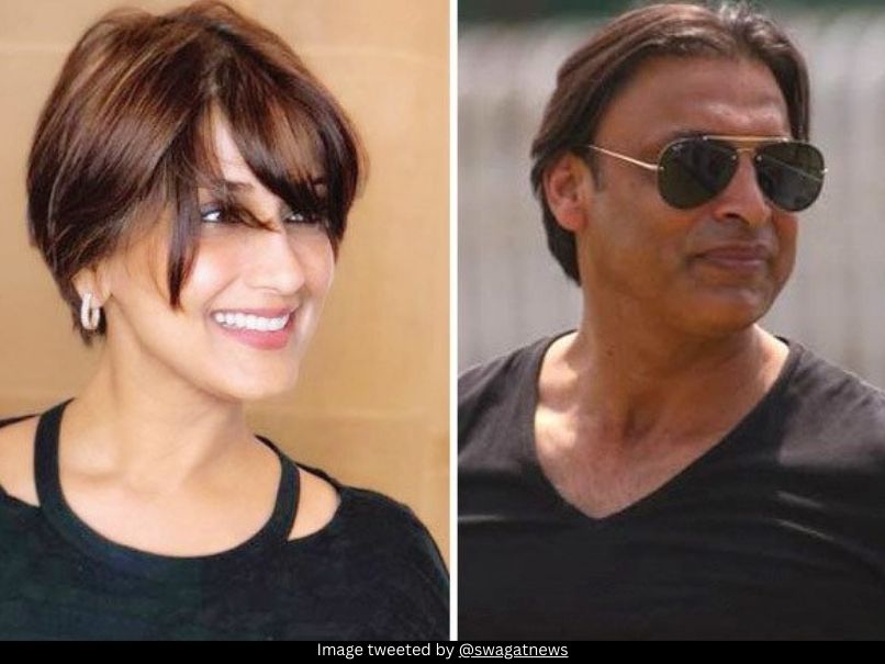 Sonali Bendre and Shoaib Akhtar 