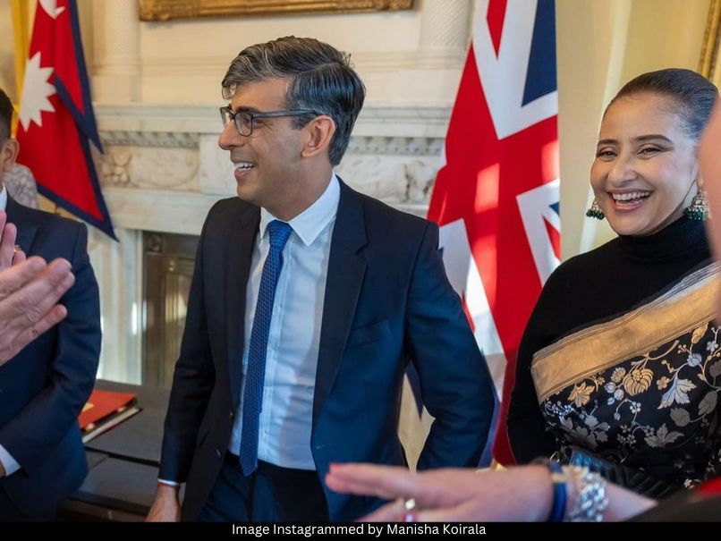 Rishi Sunak and Manisha Koirala 