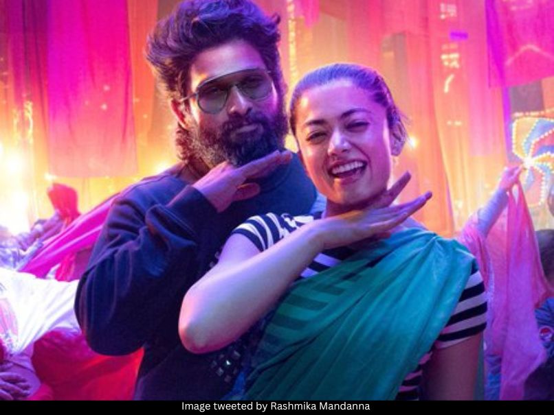 Allu Arjun and Rashmika Mandanna 