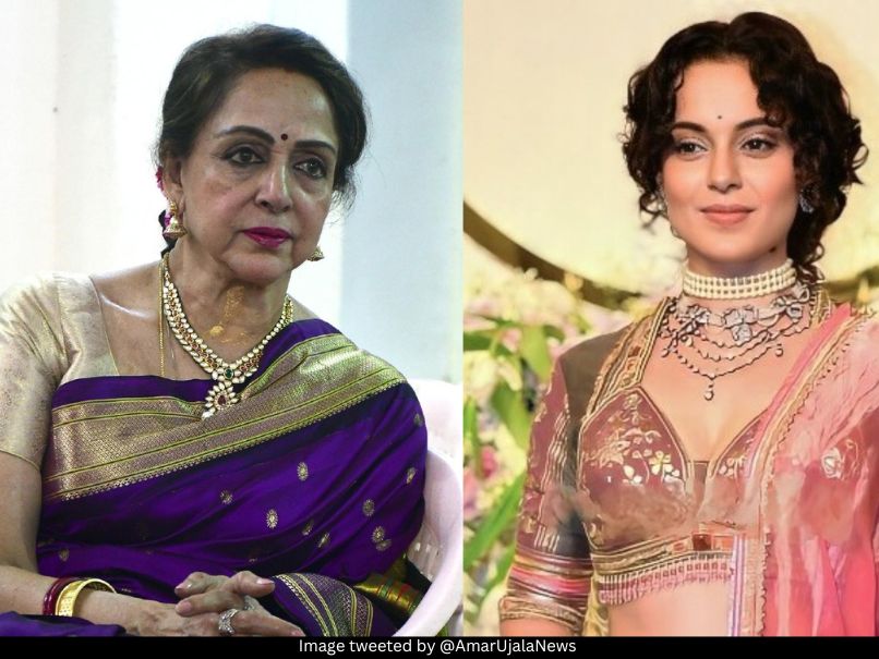 Hema Malini and Kangana Ranaut 