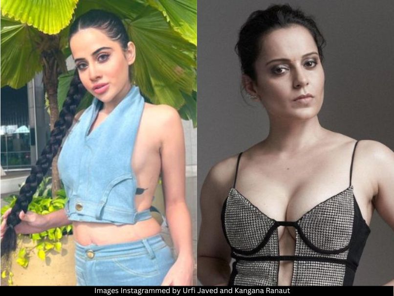 Uorfi Javed and Kangana Ranaut 