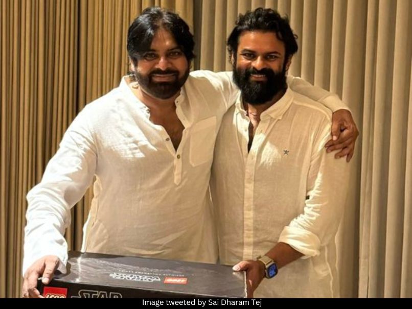 Sai Dharam Tej and Pawan Kalyan 