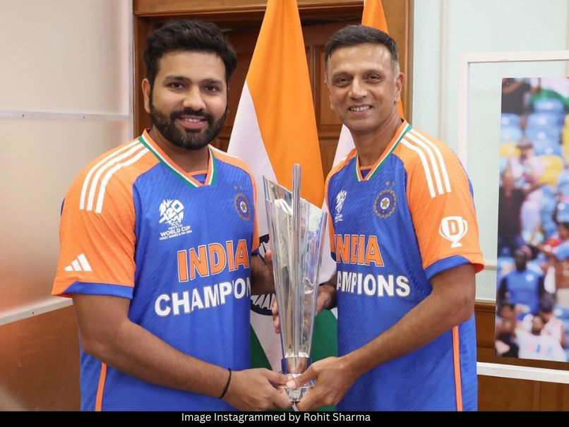 Rohit Sharma and Rahul Dravid 