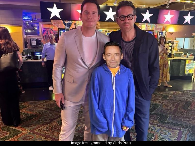 Chris Pratt, Hugh Jackman and Ryan Reynolds 