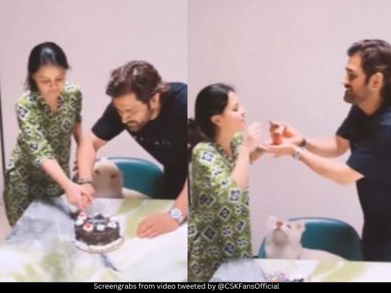 MS Dhoni and wife Sakshi