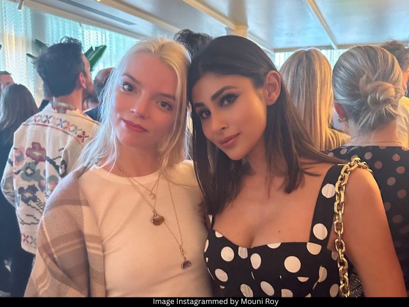 Mouni Roy with Anya Taylor-Joy 