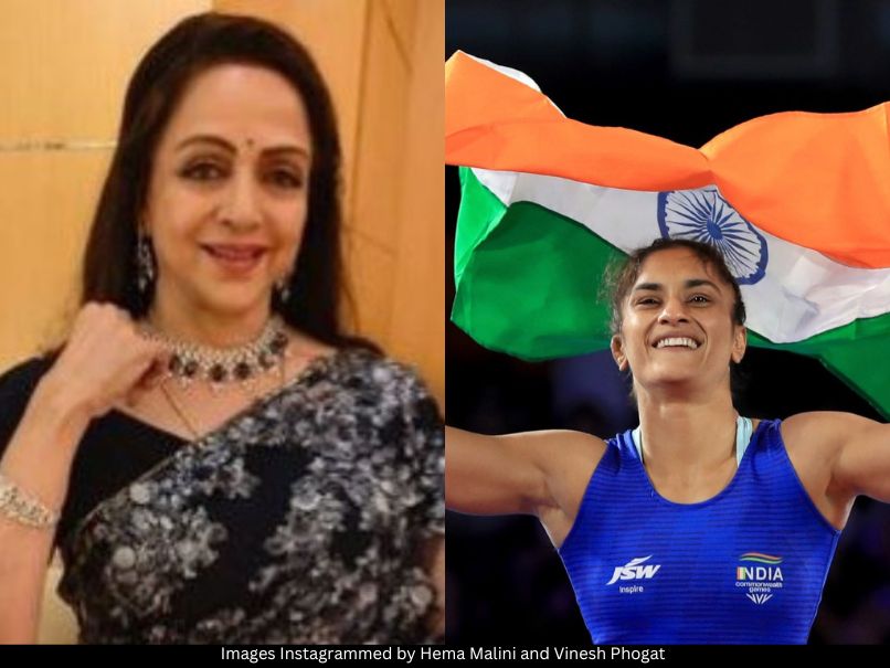 Hema Malini and Vinesh Phogat 