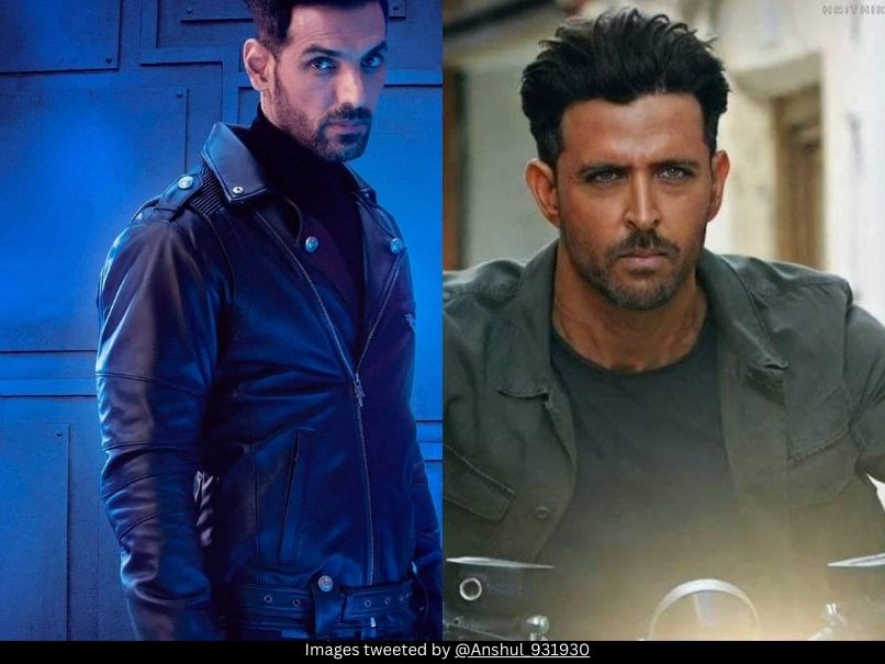 John Abraham and Hrithik Roshan 