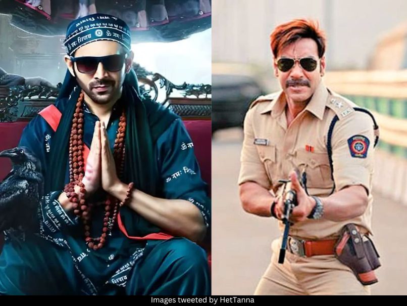 Kartik Aaryan and Ajay Devgn 