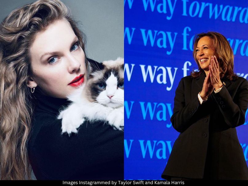 Taylor Swift and Kamala Harris 