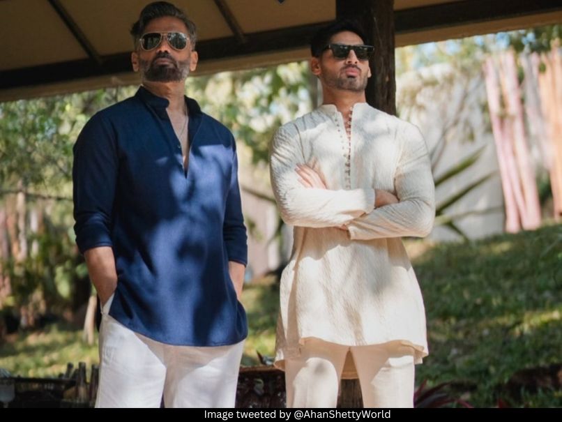 Suniel Shetty Ahan Shetty 