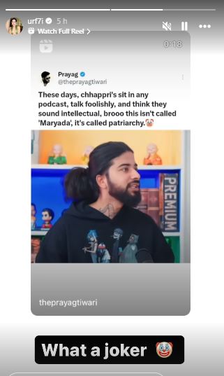 Uorfi Javed and Anurag Dobhal 