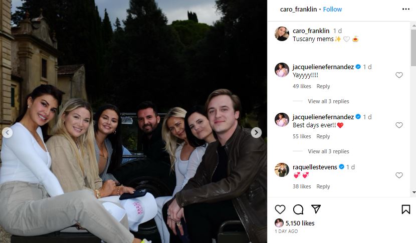 Jacqueliene Fernandez, Selena Gomez 