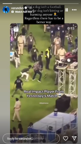 Varun Dhawan IG Story