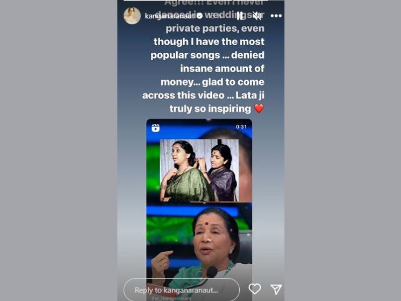Kangana Ranaut's IG Story