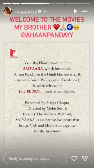 Ananya Panday Instagram Story