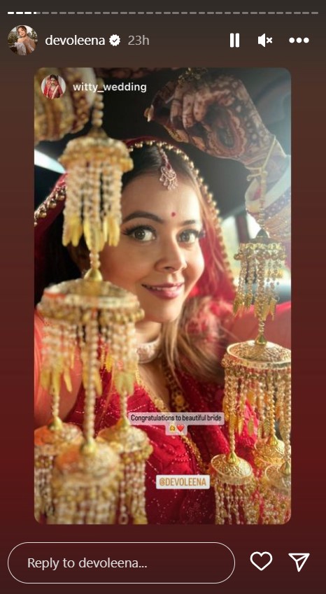 Devoleena Bhattacharjee's IG Story