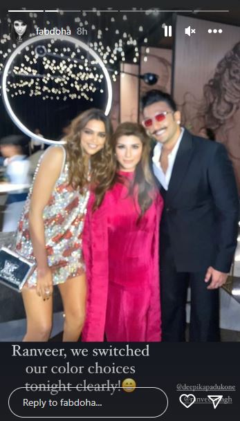 Deepika Ranveer SRK party