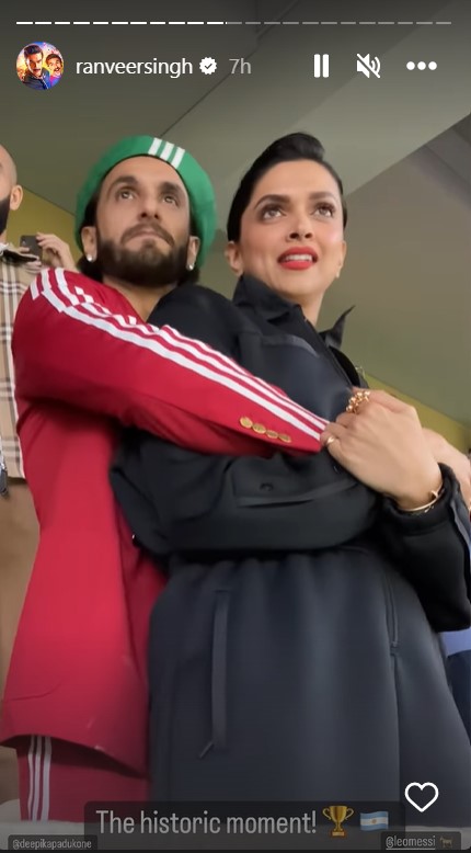 Ranveer Singh's IG Story