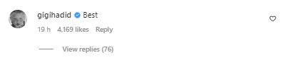 Gigi Hadid Comment 