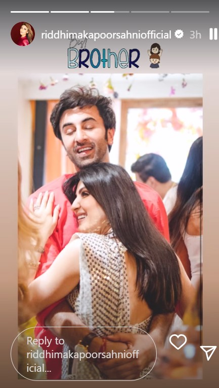 Riddhima Kapoor Sahni IG Story
