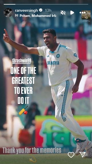 Ranveer IG Story
